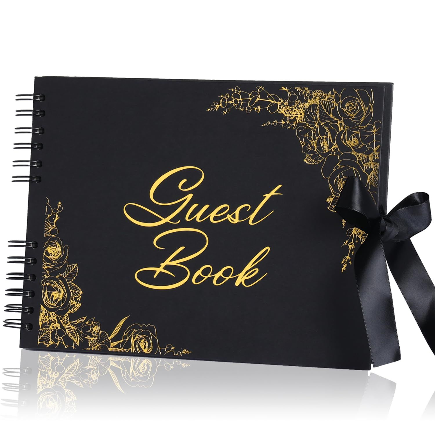 Elegant Guest Book for Wedding Reception, Baby Shower, Birthday and Special Events - Polaroid Guest Book for Sign-in and Photos