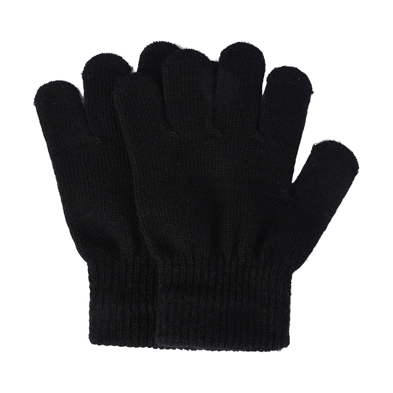 Gloves For Kids Toddler Skis Kids Gloves Winter Gloves Thick Gloves Stretchy Warm Gloves Boys Girls 6-24 Months 5-12 years AHA3 kids snow gloves Black — image 4
