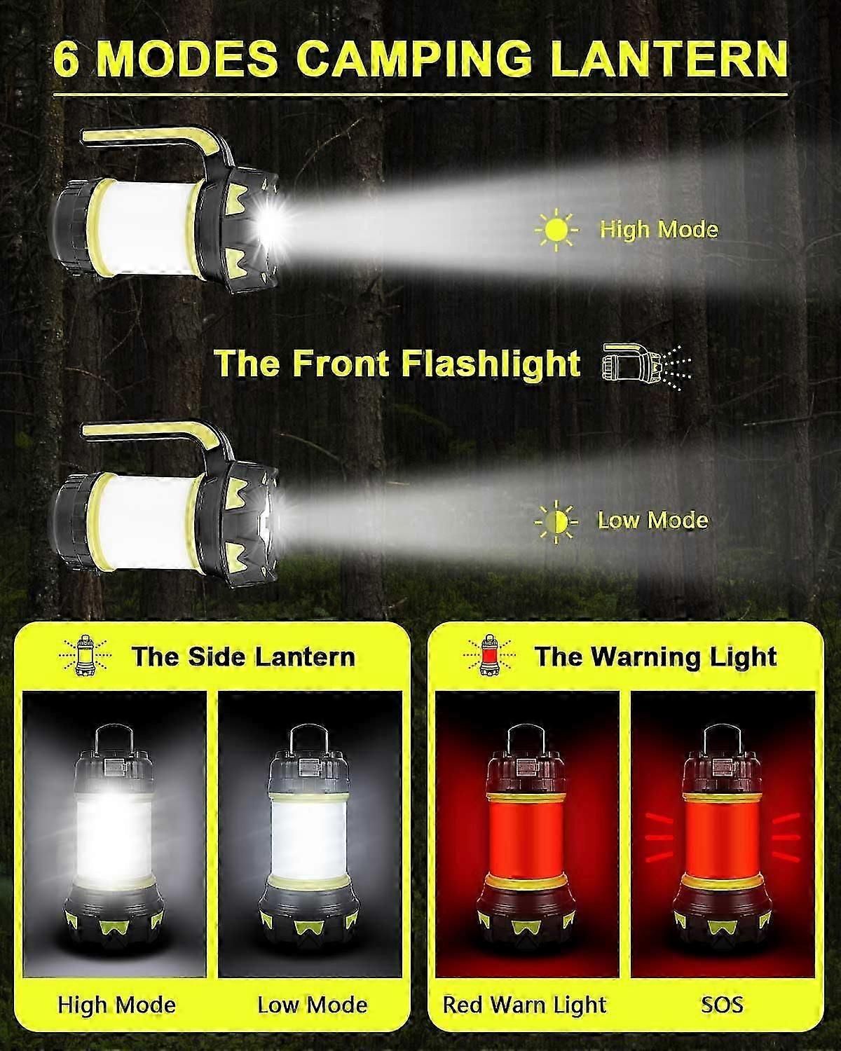 LED Camping Lantern 360 Lighting 6 Modes Waterproof Portable Hanging for Camping/Rescue/Garage etc โ image 2