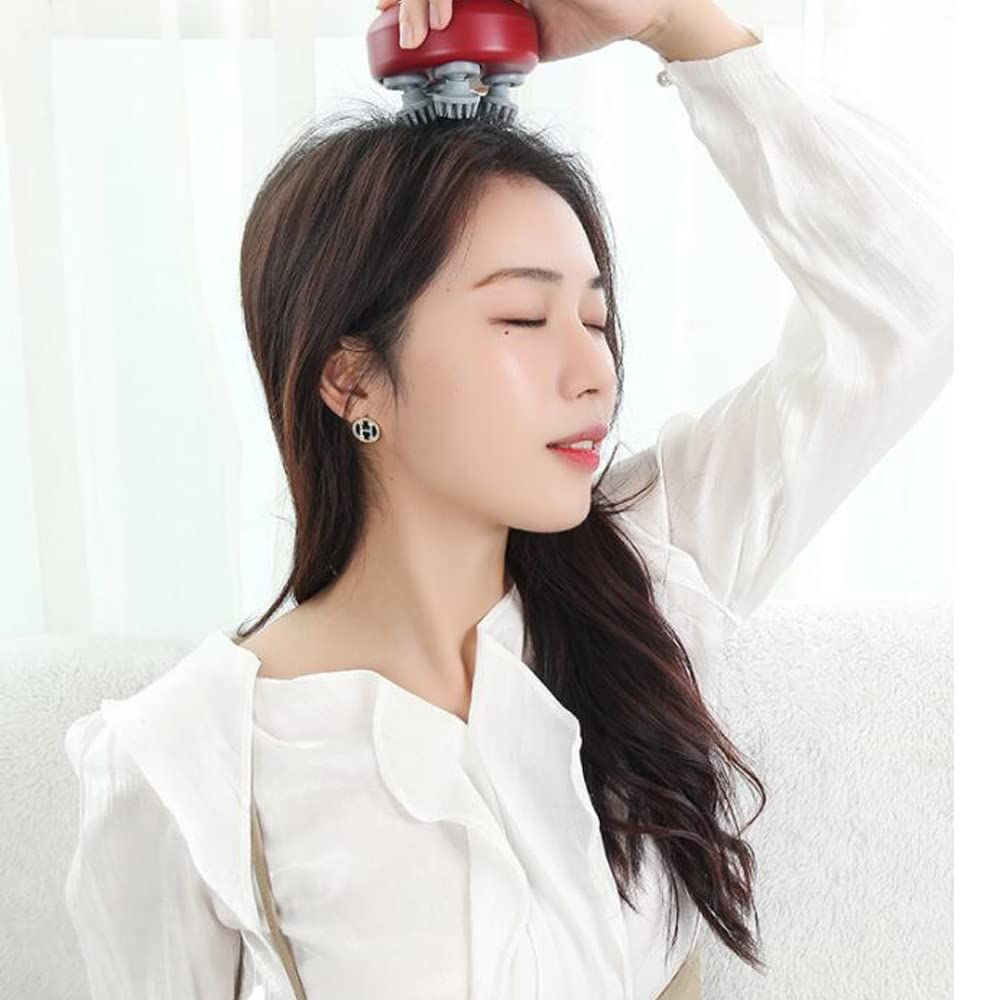 Electric Head Massager A Hand-held Portable Head Massager for Hair Care and Head Relaxation Provides a Pressure Relief Massager — image 3