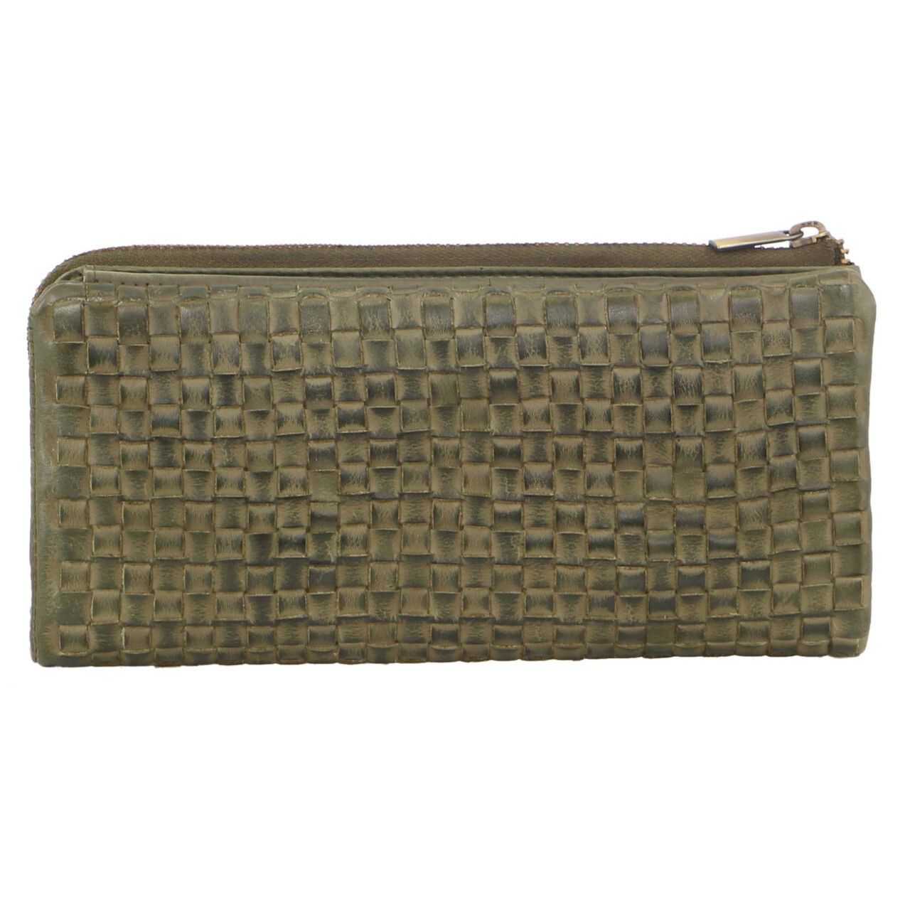 Pierre Cardin Womens Soft Rustic Leather Wallet Coin RFID Purse - Olive — image 3
