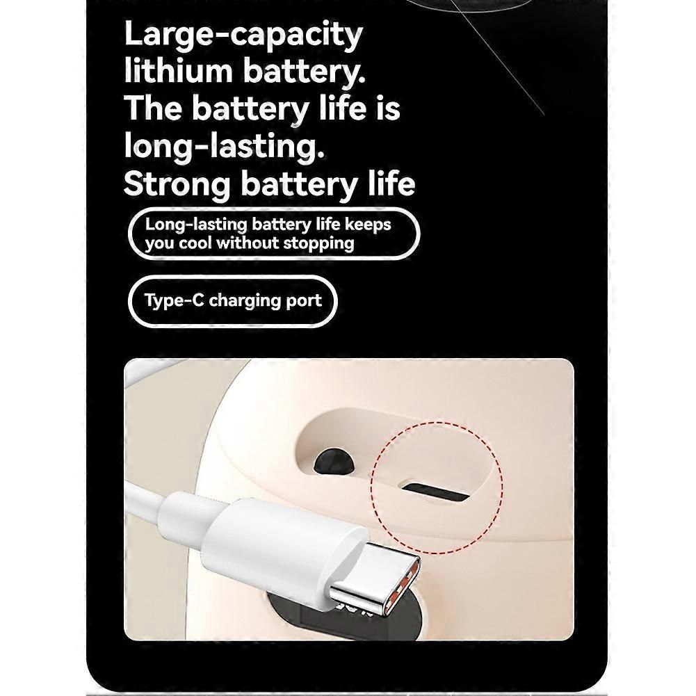 Camping Fan USB Rechargeable Tent Fan with Remote Control LED Light 5 Speeds Timer Portable Ceiling Fan for Camping — image 2