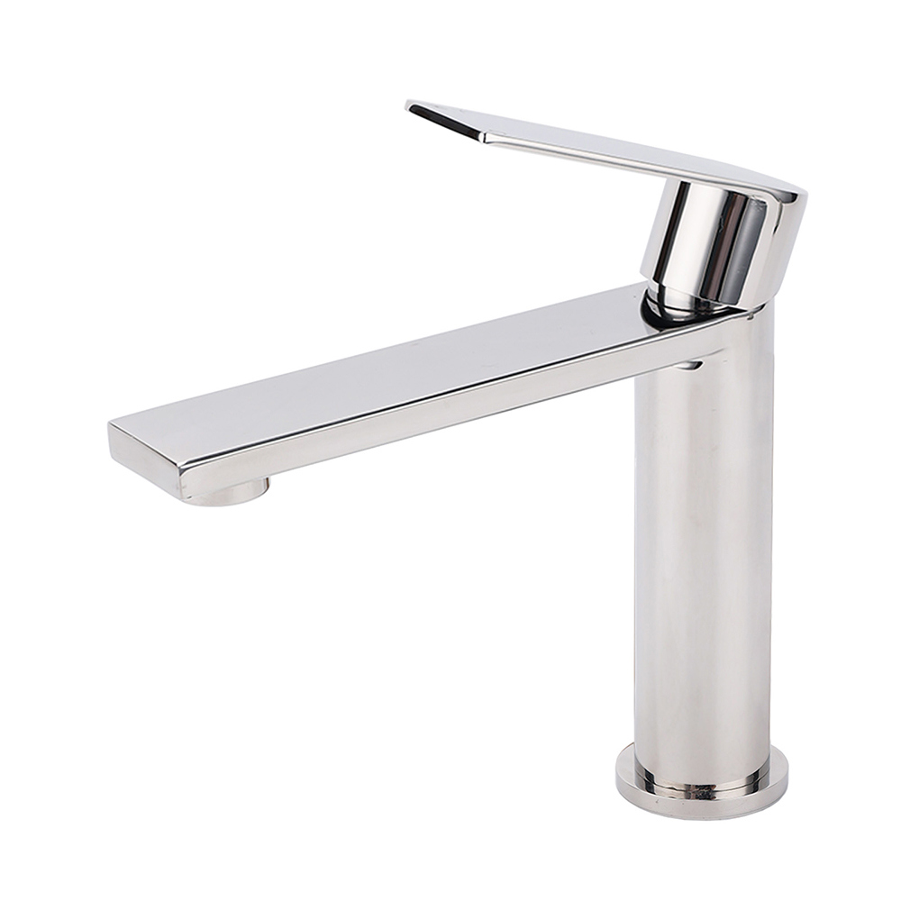 WELS Chrome Short Basin Mixer Vanity Sink Faucet Kitchen Laundry Spout Tap Set — image 2