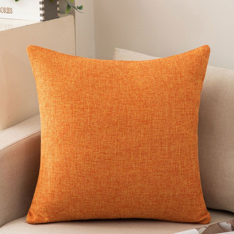 Shengdu Solid Color Polyester Pillow Case 40x40cm Csmm brick red 40*40cm with pillow core โ image 4