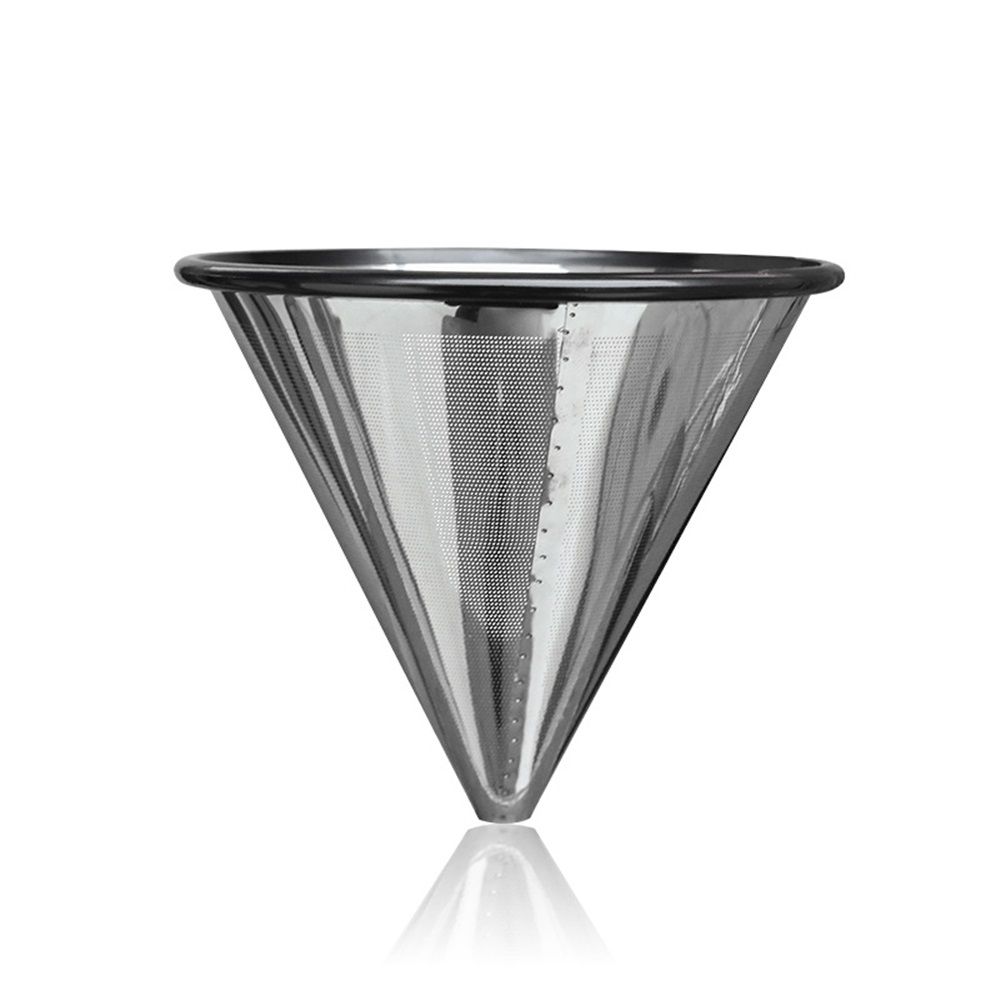 Reusable Coffee Filter for Pour Over Drippers: Stainless Steel Wave Alternative for Sustainable Brewing