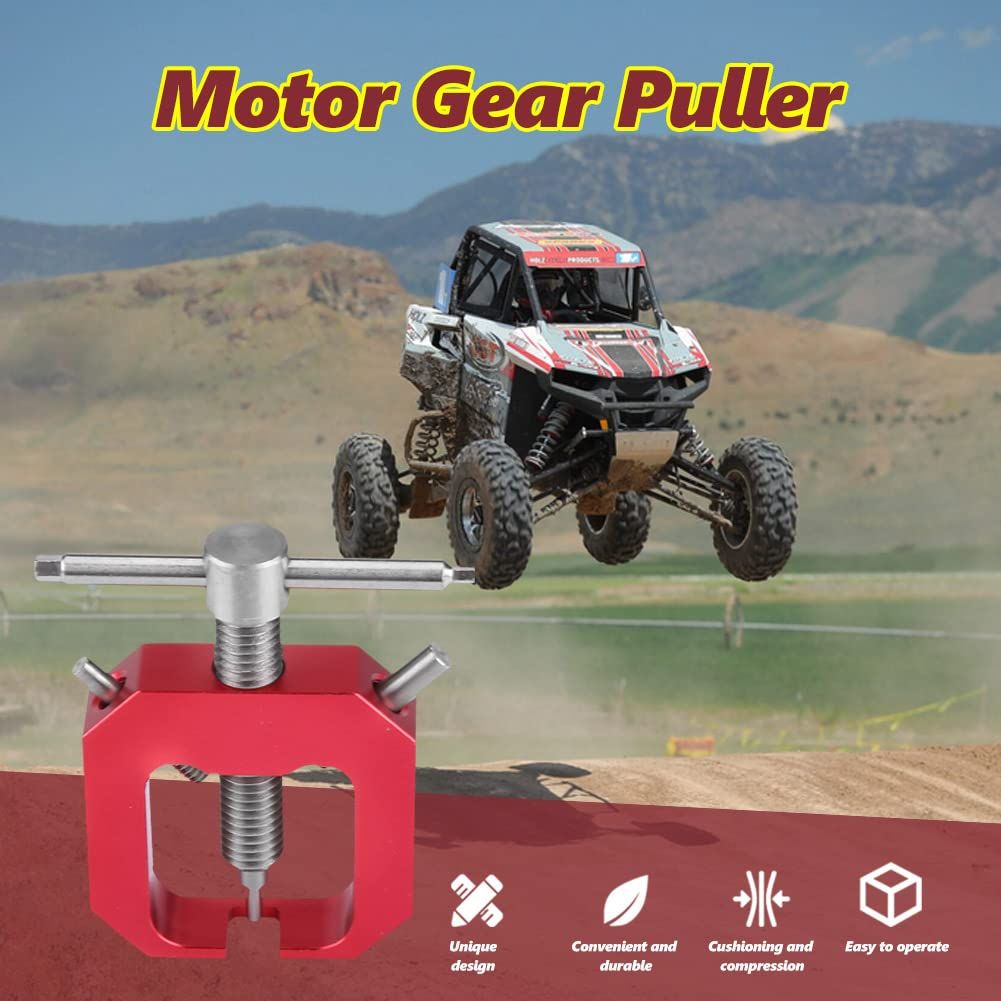 Motor Gear Puller, Motor Pinion Gear Puller Remover Tools Set Motor Pinion Parts(Red) Rc Motor Mount Rc Motor Pinion Puller โ image 5