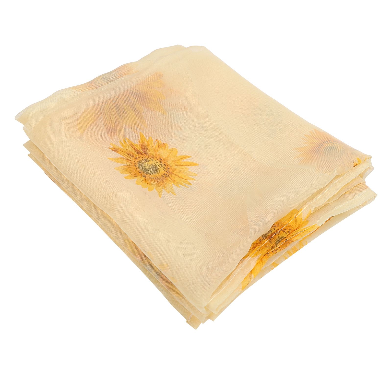 Sheer Curtain Sunflower Pattern Transparent Balcony Window Curtains Decor for Bedroom Living Room — image 3