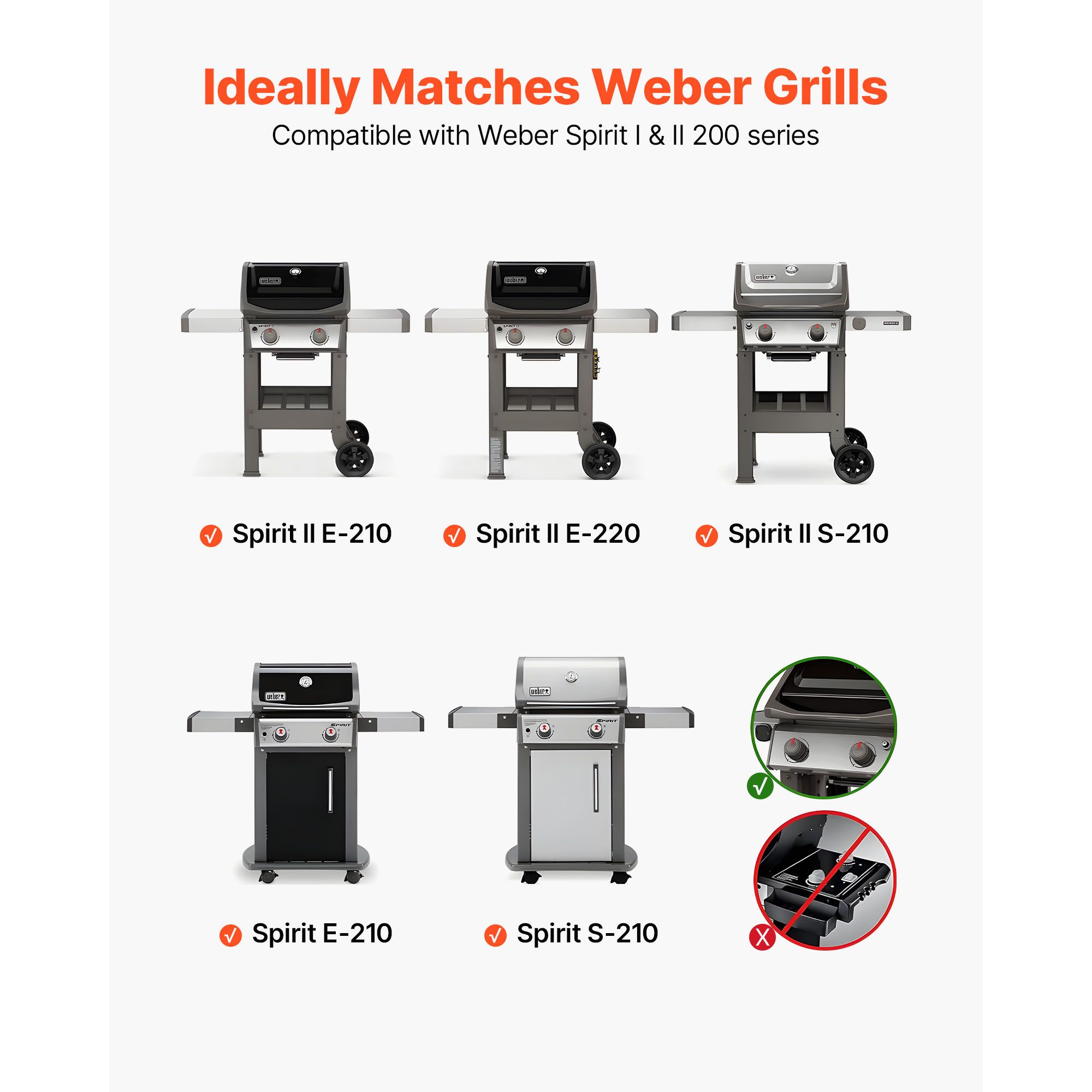 Flavorizer Bars, 39cm Grill Replacement Part, for Weber Spirit I & II 200 Series Grills, Including Spirit ll E-210, ll E-220, ll S-210, E-210, S-210 — image 3
