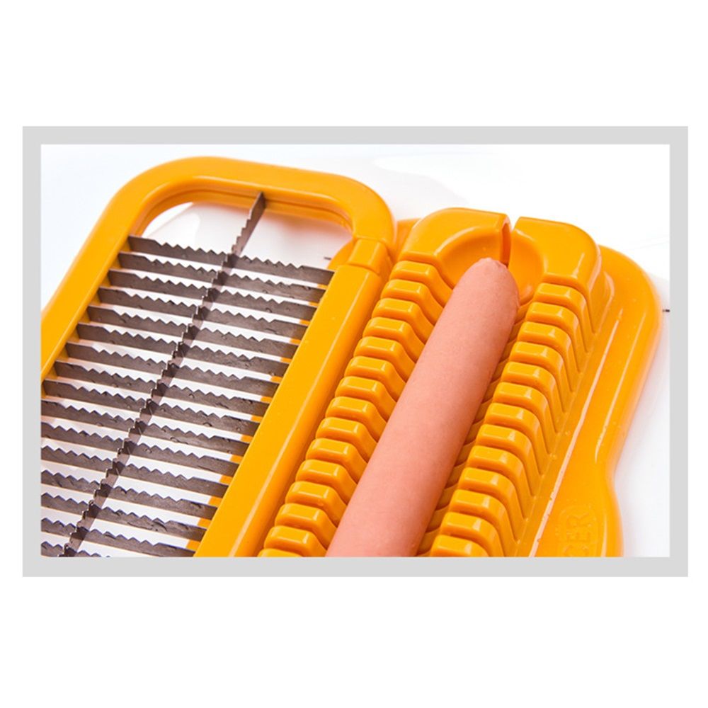 Hot Dog Dicer Hot Dog Cutter Slicer Stainless Steel 1Pc Multifunctional Hot Dog Sausage Cutter Ham Kitchen Tool โ image 5
