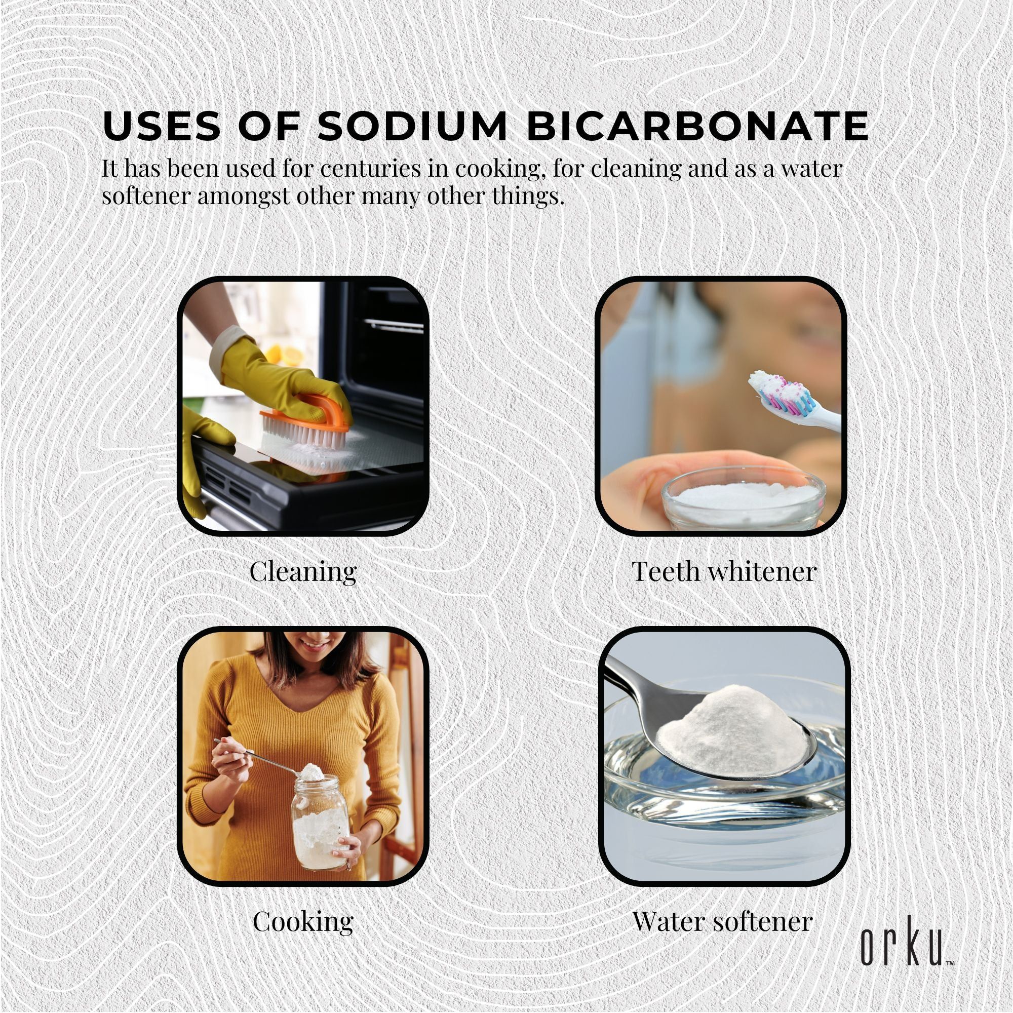 Orku 1.3Kg Sodium Bicarbonate Food Grade Tub Baking Soda Aluminium Free Powder โ image 6