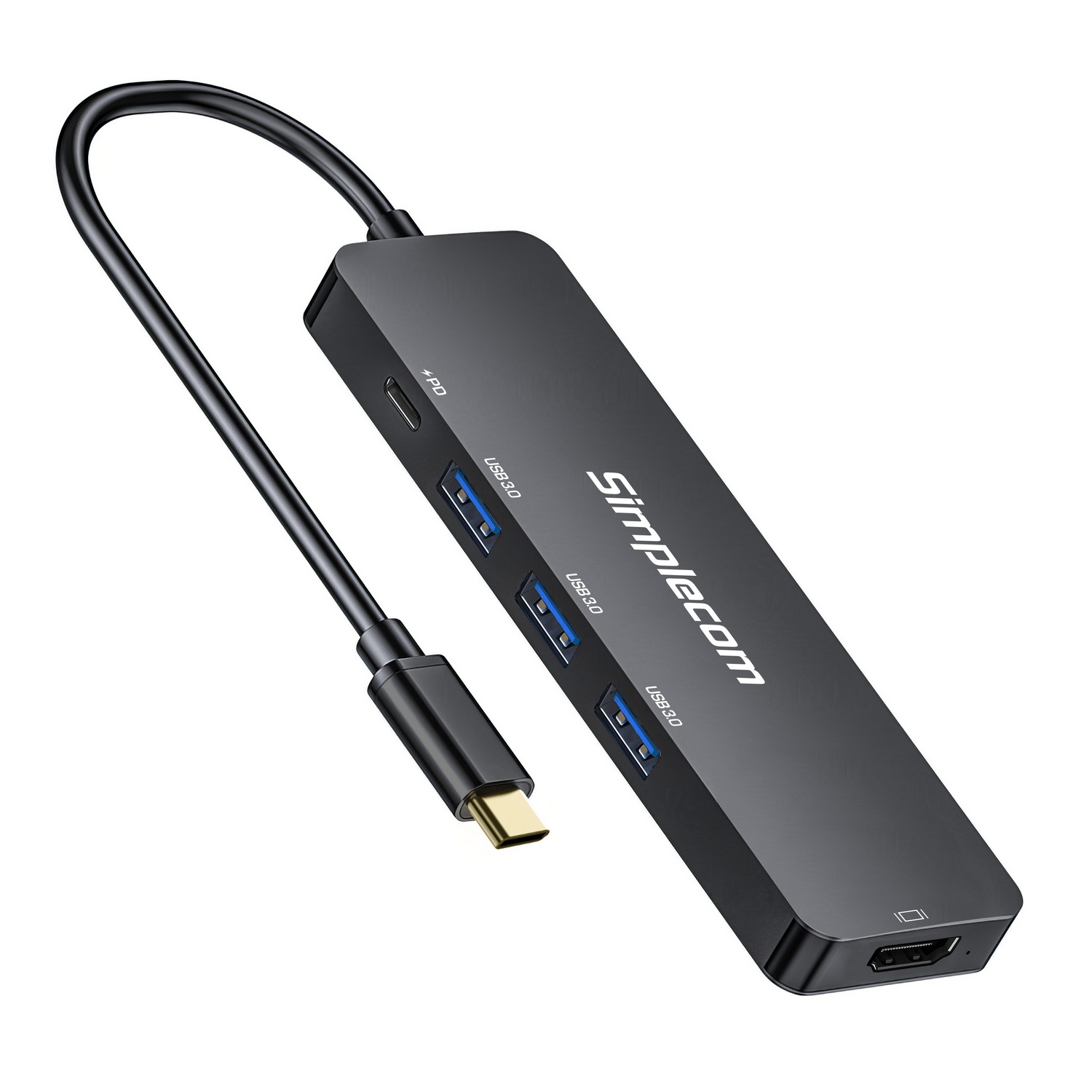 Simplecom CH545 USB-C 5-in-1 Multiport Adapter Docking Station with 3-Port USB 3.0 Hub PD HDMI โ image 4