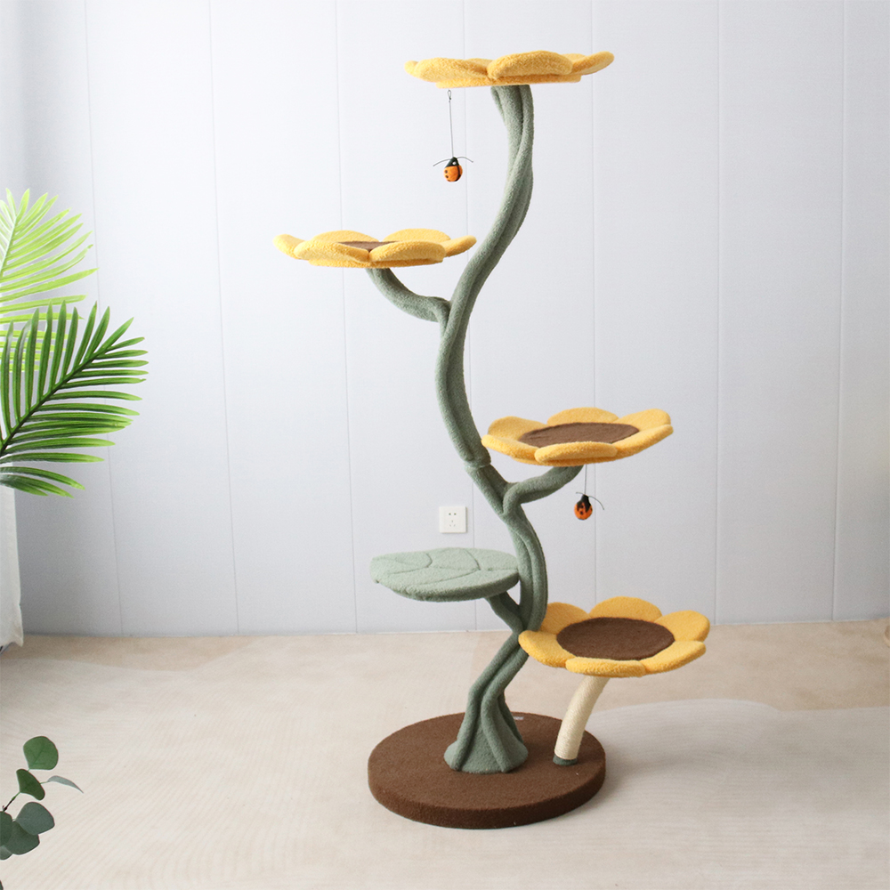 CMISSTREE 5-Level Sunflower Cat Tree — image 2
