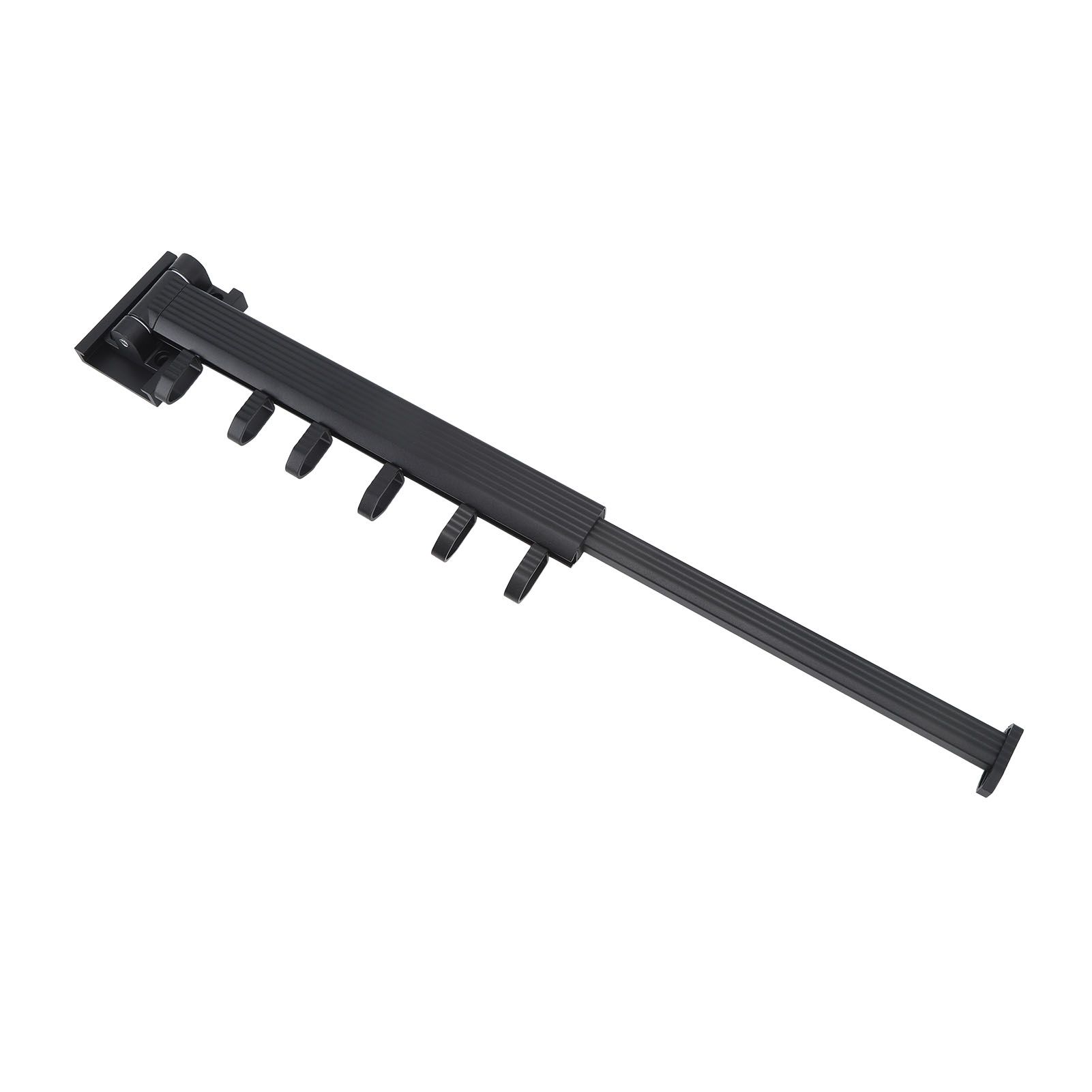 Wall Mounted Clothes Drying Rack Retractable Laundry Drying Rack for Balcony Bedroom Black — image 4