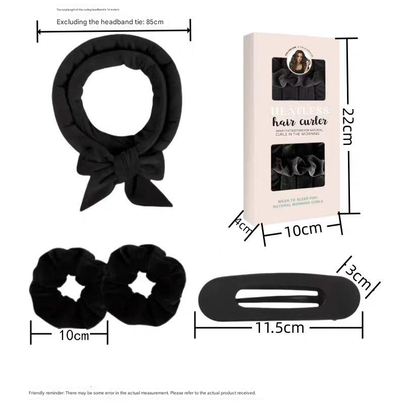 Coffee brown Heatless Hair Curler Set with Bowtie Ribbon for Natural Big Waves Damage-Free Overnight Hair Styling Essential for Your Local Modern — image 5