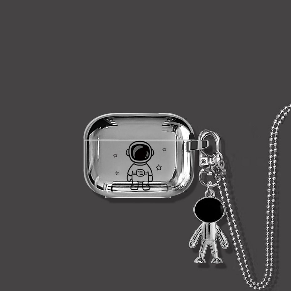 Astronaut AirPods Pro 2 Case+Keyring+Necklace