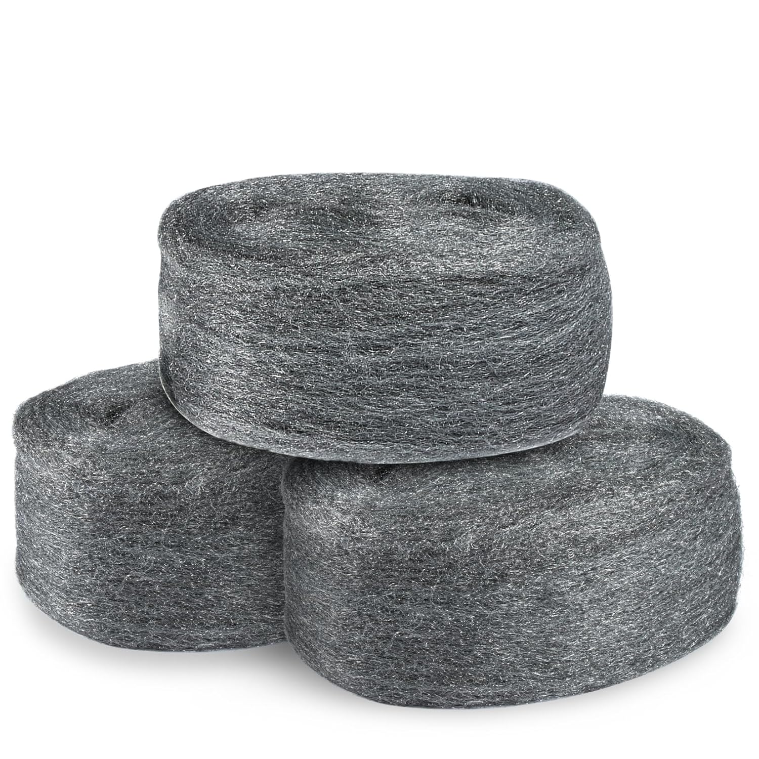 Steel Wool 0000 15oz(30ft) - 0000 Steel Wool for Glass Fine Steel Pads for Chrome or Wood Polishing Weep Hole Covers for Brick Walls Fill Fabric l Fabric Pad