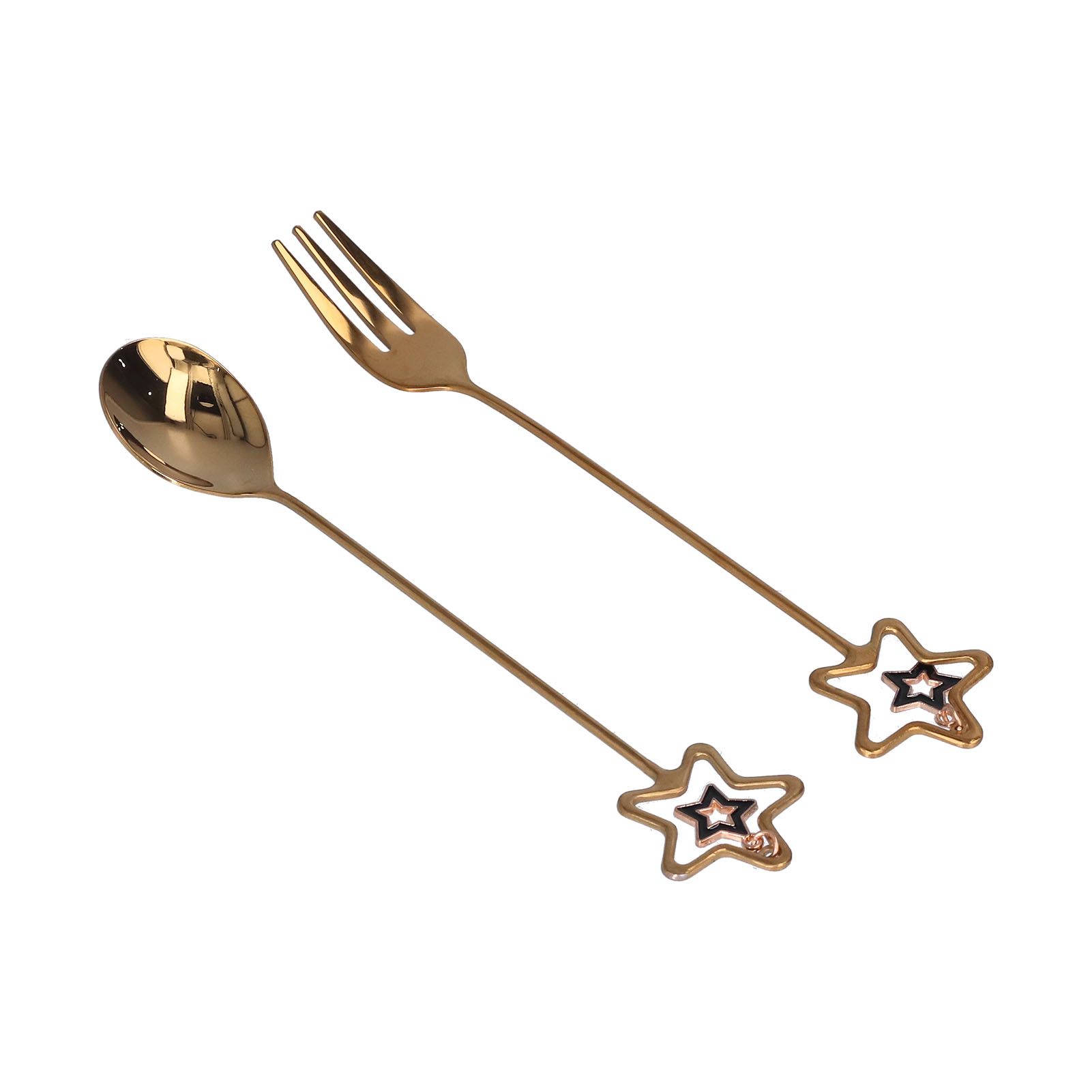 Innovative Pendant Spoon Multipurpose Stirring Dessert Fork for Wedding Kitchen HotelStar Shaped โ image 3