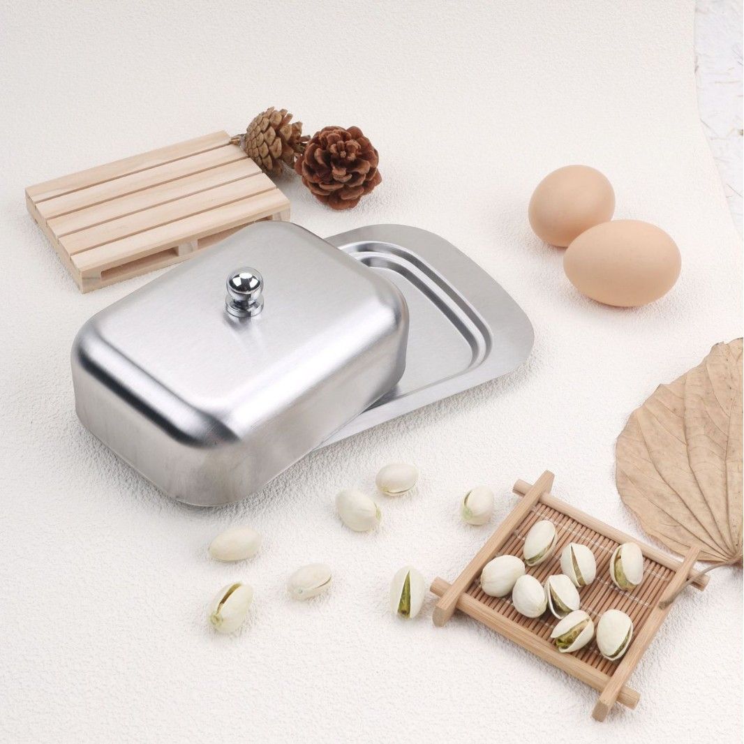 Butter Dish with Lid and Butter Spreader,Butter Dish Size Perfect for Butter Stick,Multi-Purpose Serving Food Dish Tray Kitchen Gadgets — image 4