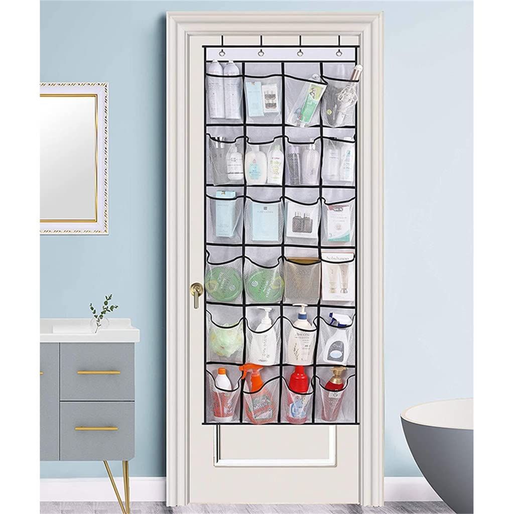 Large Mesh Pockets Over The Door Shoe Rack, Hanging Shoe Organizer for Closet Hanging Shoe Rack Holder Hanger — image 4