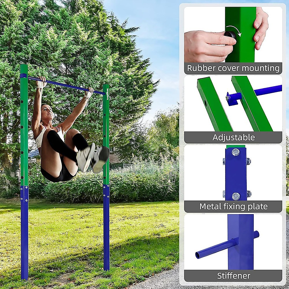 Single Outdoor Pull-Up Bar – Height Adjustable Gymnastics & Fitness Bar — image 6