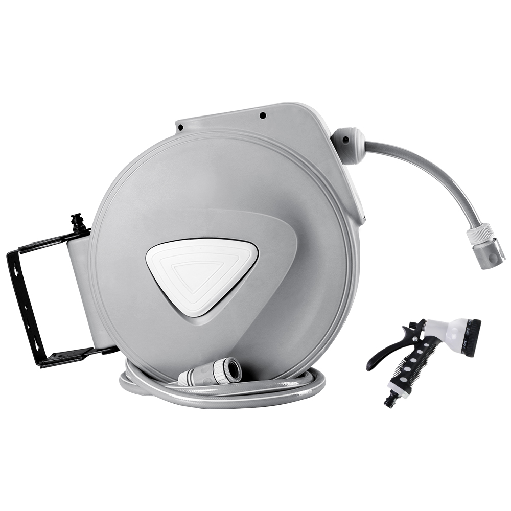 Water Hose Reel 20M Retractable Auto Rewind Spray Gun Garden — image 4
