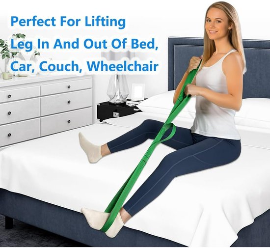 42 Inch Leg Raiser - Suitable for post-hip replacement and post-knee surgery - Leg Raiser Strap - Convenient for getting in and out of bed, car, couch, and