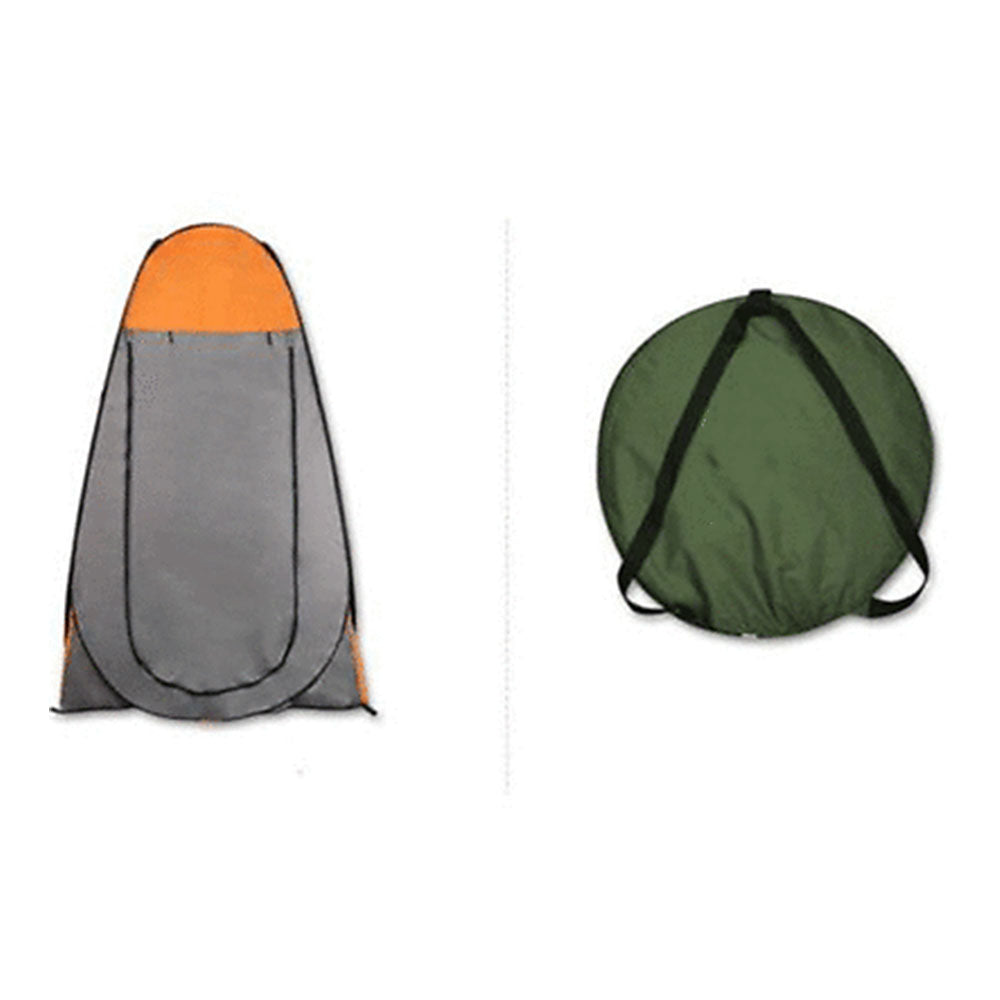 Pop Up Portable Privacy Shower room Tent &20L Outdoor Camping Water Bag Camp Set - orange — image 6