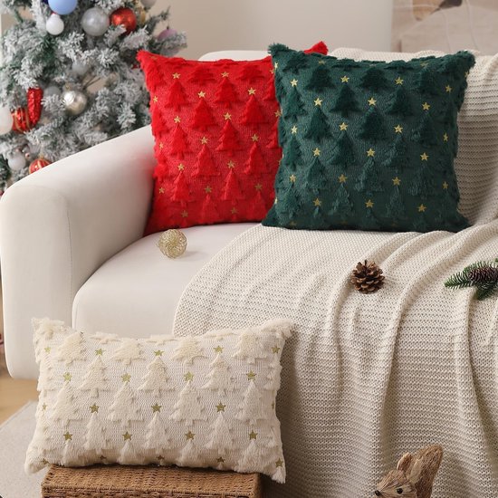 Christmas Pillowcase Set - Set of 2 - Winter Christmas Themed Cushion Covers - Christmas Decorations - Soft Christmas Cushions, Christmas Covers - 45 x 45 cm โ image 4