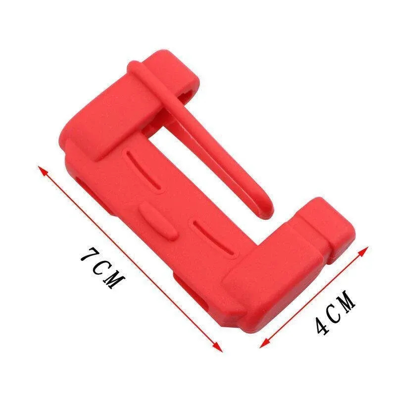 2PCS Silicone Seat Belt Buckle Grip Cover Anti Scratch Protector for Car Interior — image 3