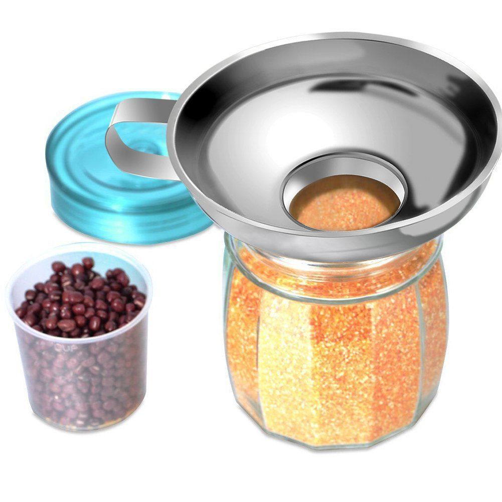 Stainless Steel Wide Mouth Canning Funnel Kitchen Cooking Tools Gadgets Funnel with Handle for Jam โ image 6