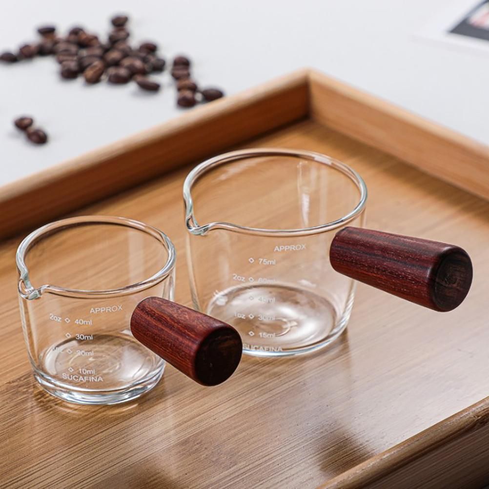 Glass Milk Cup Glass Measuring Cup with Handle Clear Scale Baking Milk Cup for Kitchen Accessories — image 5