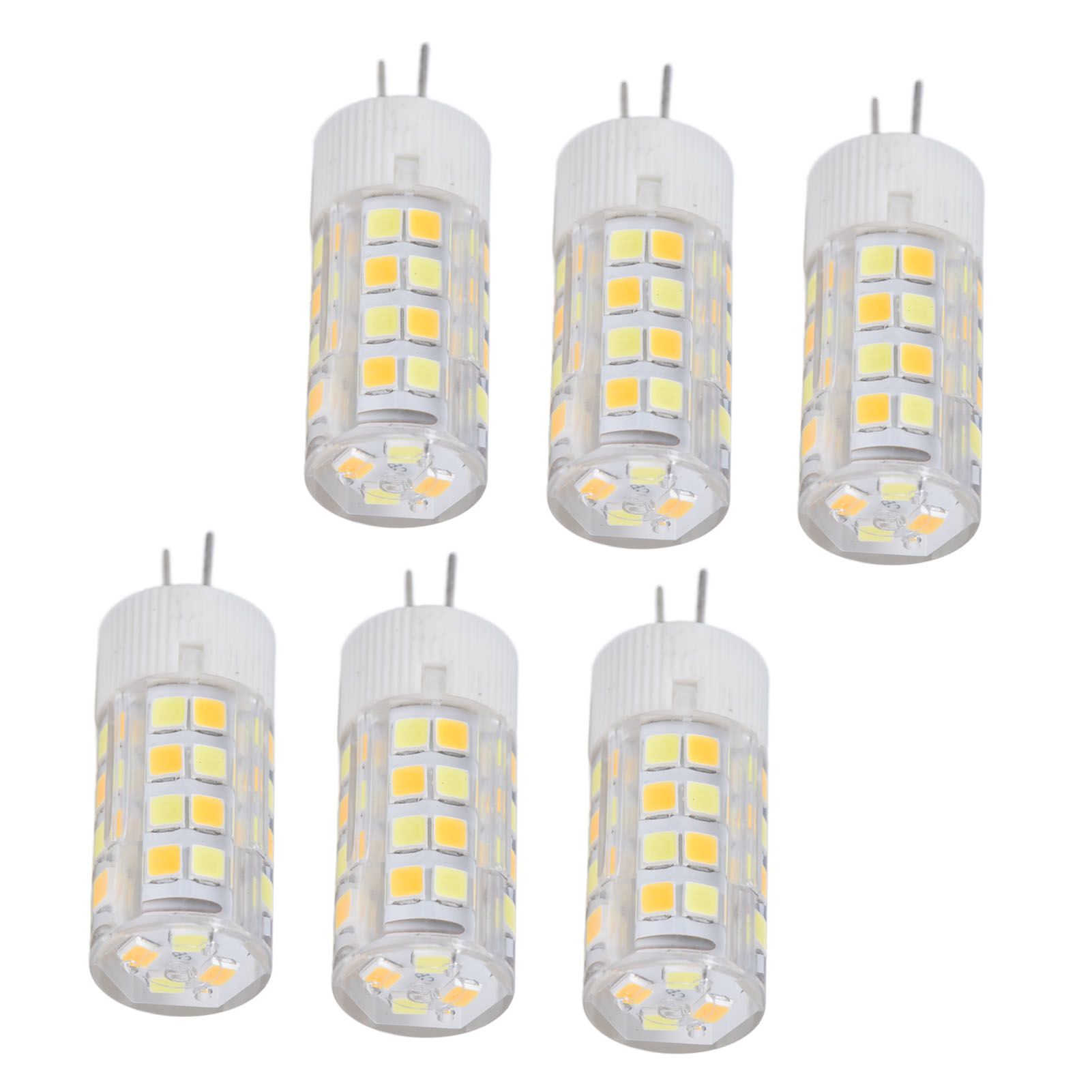6PCS G4 Light Bulb 3 Light Color 220V Small Ceiling Lamp Bulb Wall Lamp Bulb for Home OfficeG4 5W 52LED — image 4