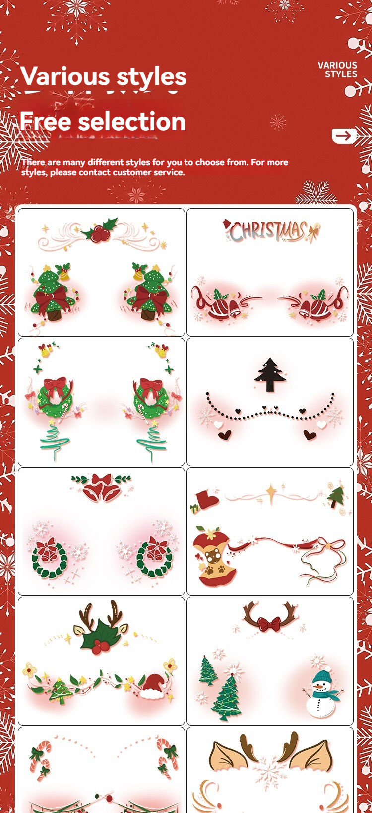 waterproof and sweat-proof face stickers — image 2