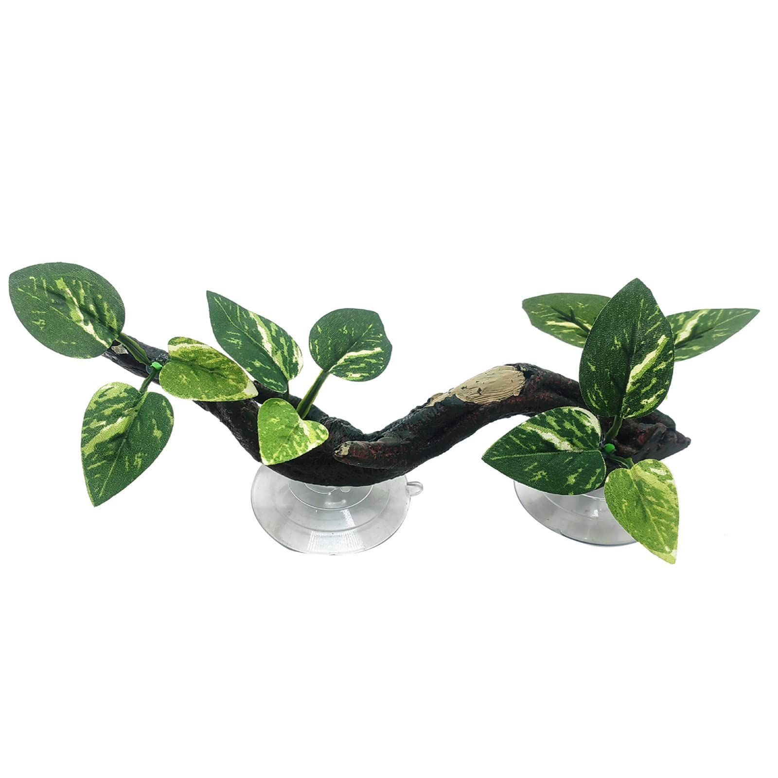 Reptile-Climbing Branch Plant Suction Cup Aquariums Decoration Simulate Aquatic-Plant Reptiles Tree for Climbing Tree Decor
