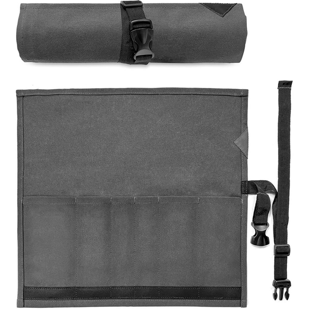 Chef’s Knife Roll Case, Waxed Canvas Cutlery Knives Holders Protectors, Home Kitchen Cooking Tools And Utensils Wrap Bag Wallet
