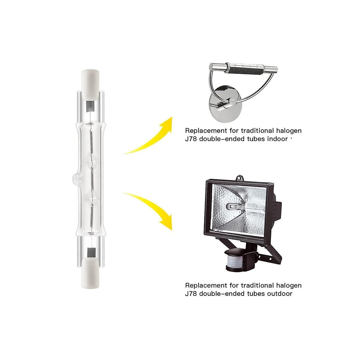 5-pack R7s 118mm 300W 220V—240V, R7s Halogen Linear Light Source, Dimmable Halogen Lamp for Construction Works_MGF 200W — image 3