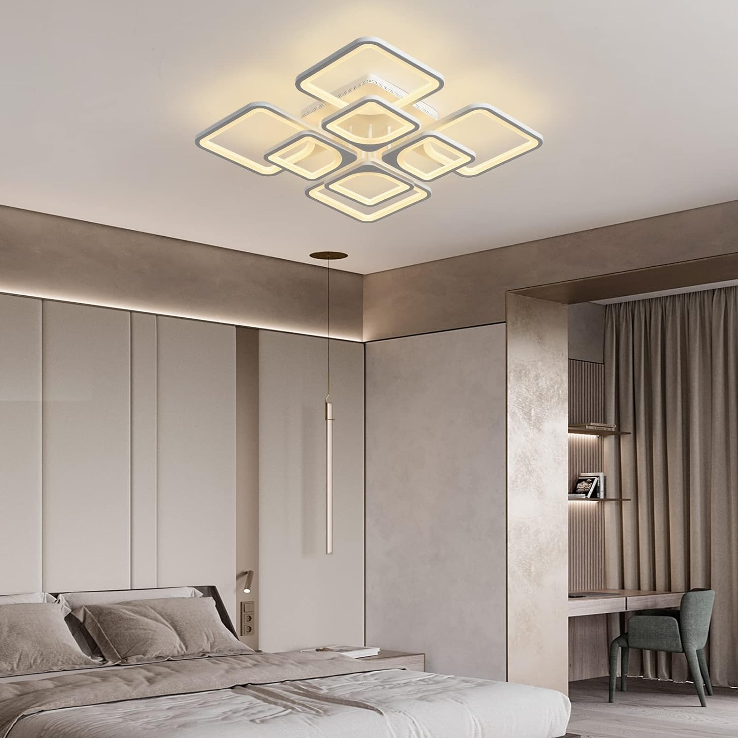 Modern LED Ceiling Light Dimmable with Remote Control โ image 4
