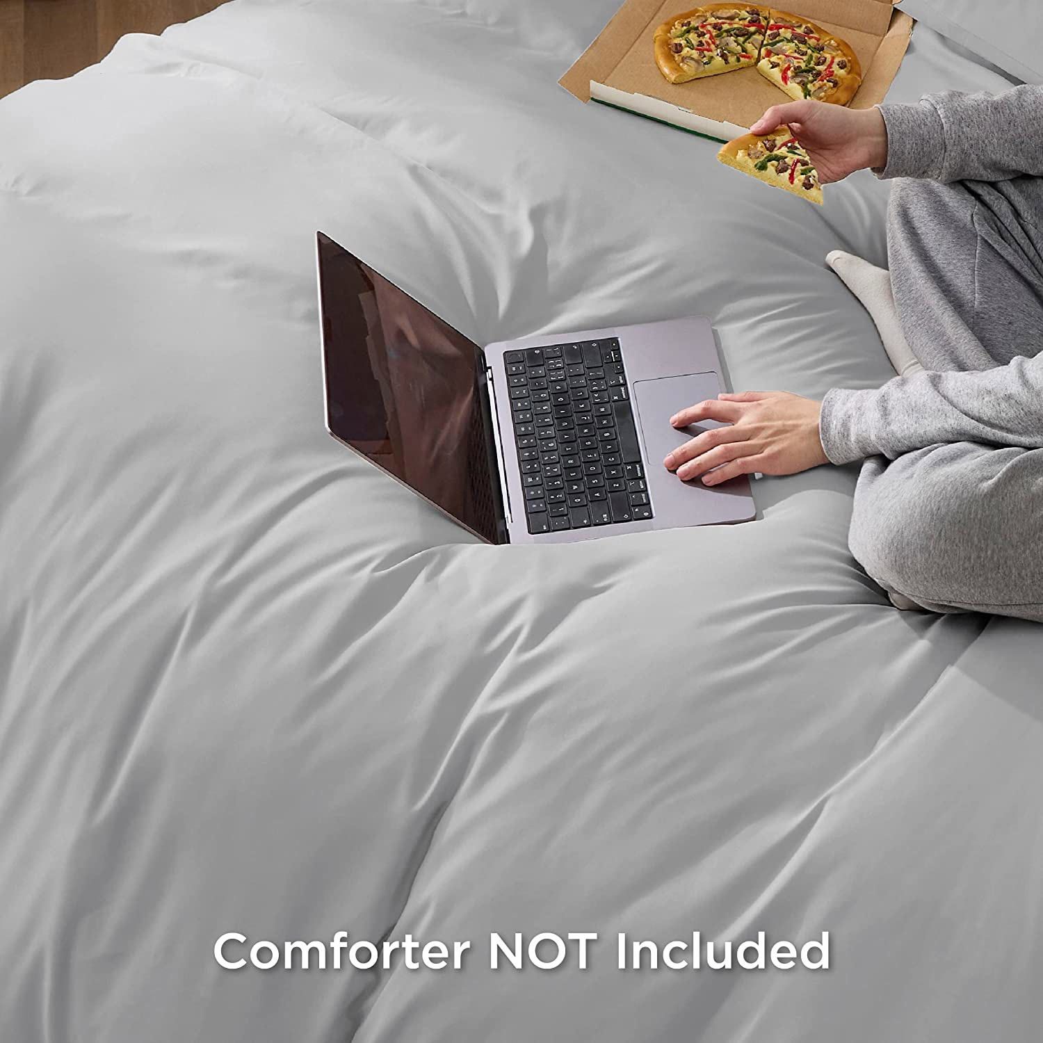 3 Piece Hotel Soft Microfiber Quilt Cover Set-2000TC Duvet/Donna Cover Set & Pillowcases -1 Quilt Cover Zipper Closure & 1 x Pillowcases-Breathable Bedding — image 6