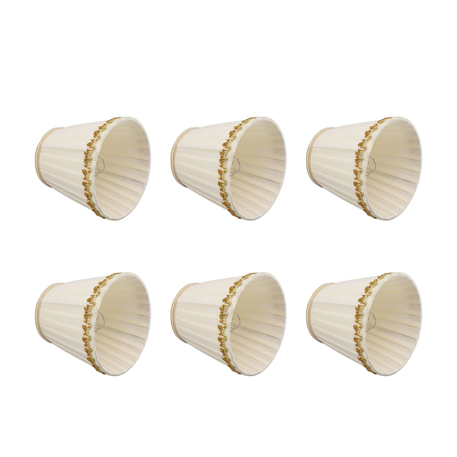 6Pcs Small Lamp Shades Safe Soft Easy Installation Modern Light Weight Table Lampshade for E14 Bulb Bedroom Hotel — image 3