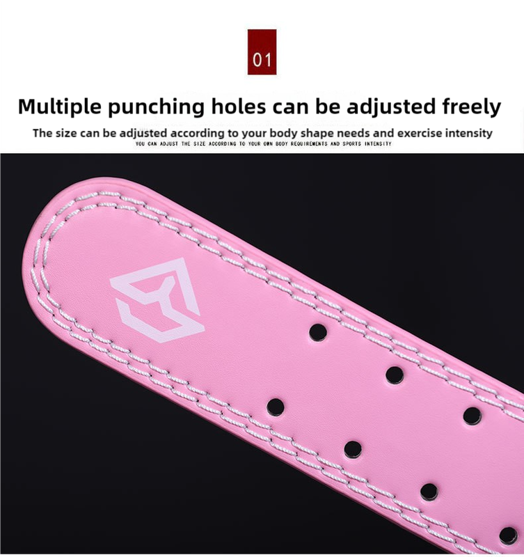 Size M Black Professional Weightlifting Belt with Sponge Padding for Deep Squat and Deadlift - Men and Women Fitness Support โ image 5