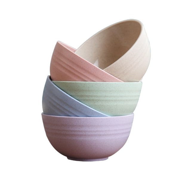 5-Pack Large Reusable Pasta Bowls, 710ml Unbreakable Plastic, Lightweight Soup Bowls for Rice, Salad, Noodles, Soup, Salad (Cream White) — image 2