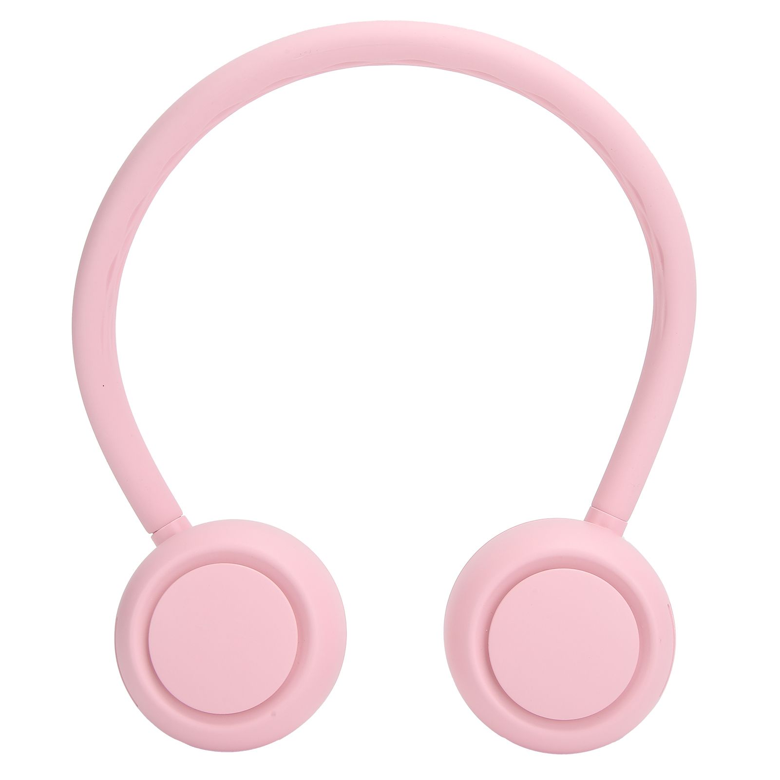 Fanless Hanging Neck Fan Adjustable USB Charging Silent Sports Fan for Home School OutdoorPink 2000mAh — image 4