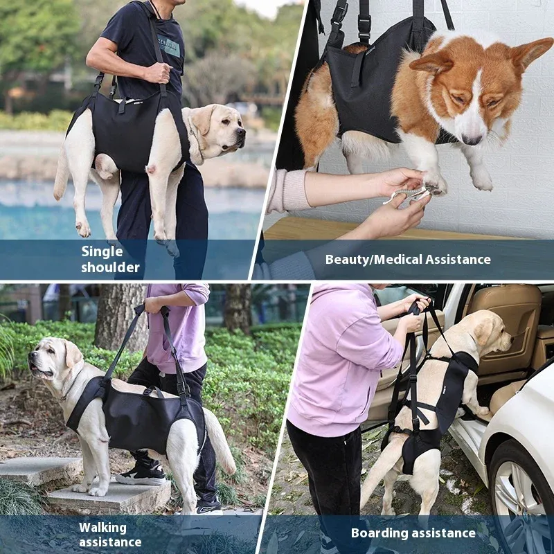 Dog Support Harness Oxford Cloth Mobility Assistance Strap, Pink,M — image 5