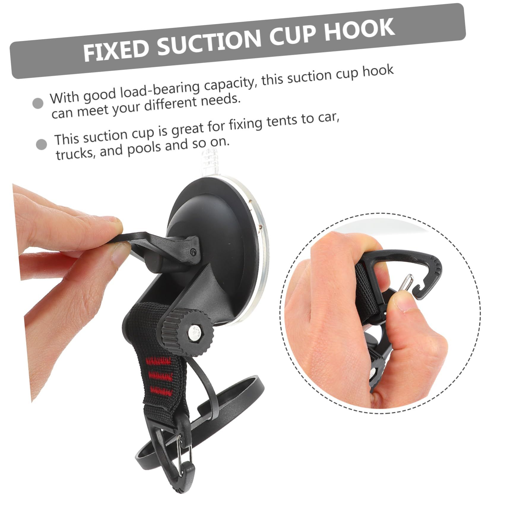 Tent Suction Cup Anchors Camping Vacuum Suction Cup Hooks Vacuum Suction Cup Anchor Suction Cups with Hook Auto Suction Cup โ image 2