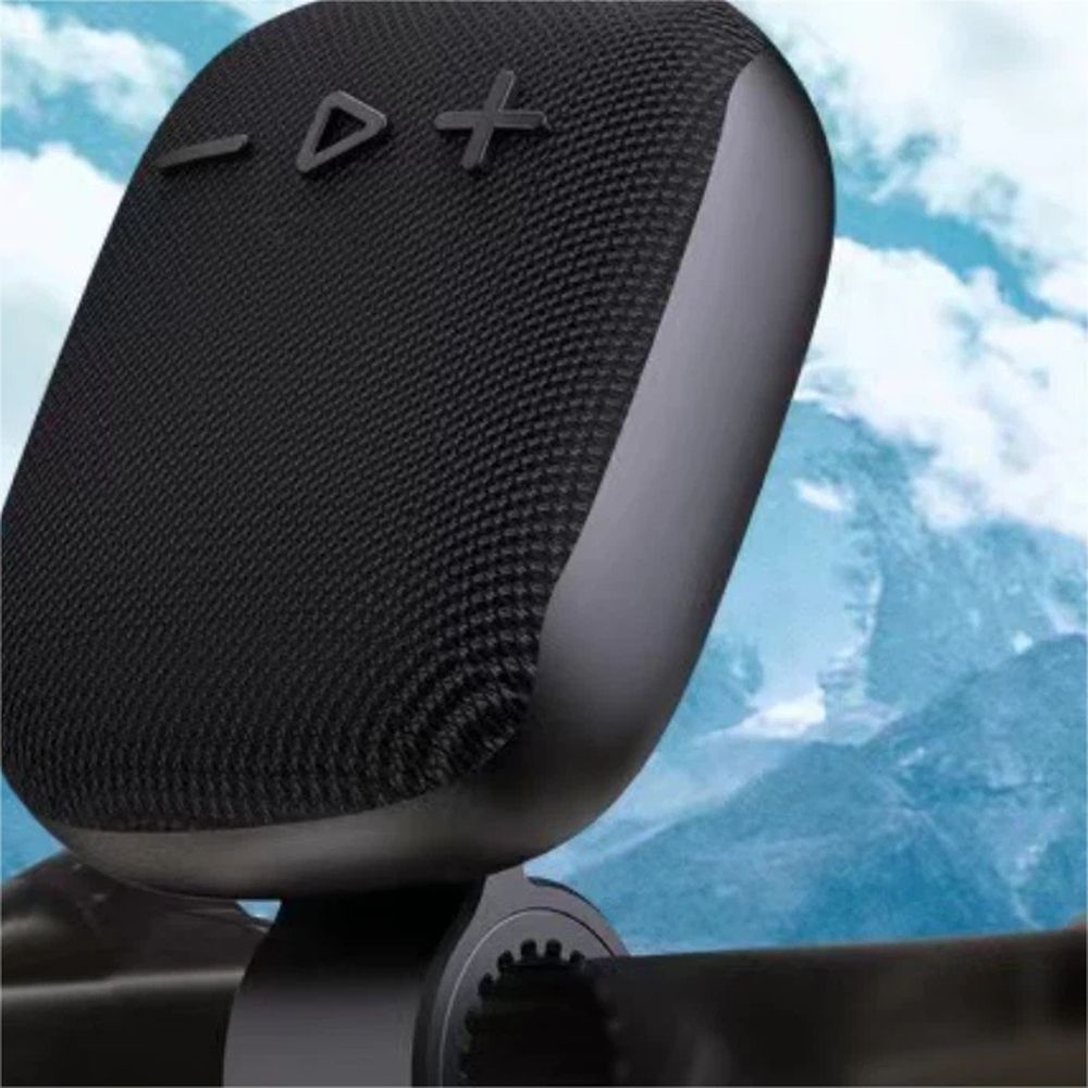 Bluetooth Handlebar Speaker, FM Wireless Waterproof Portable Bicycle Speakers for Biking, Hiking and Camping, Black — image 5