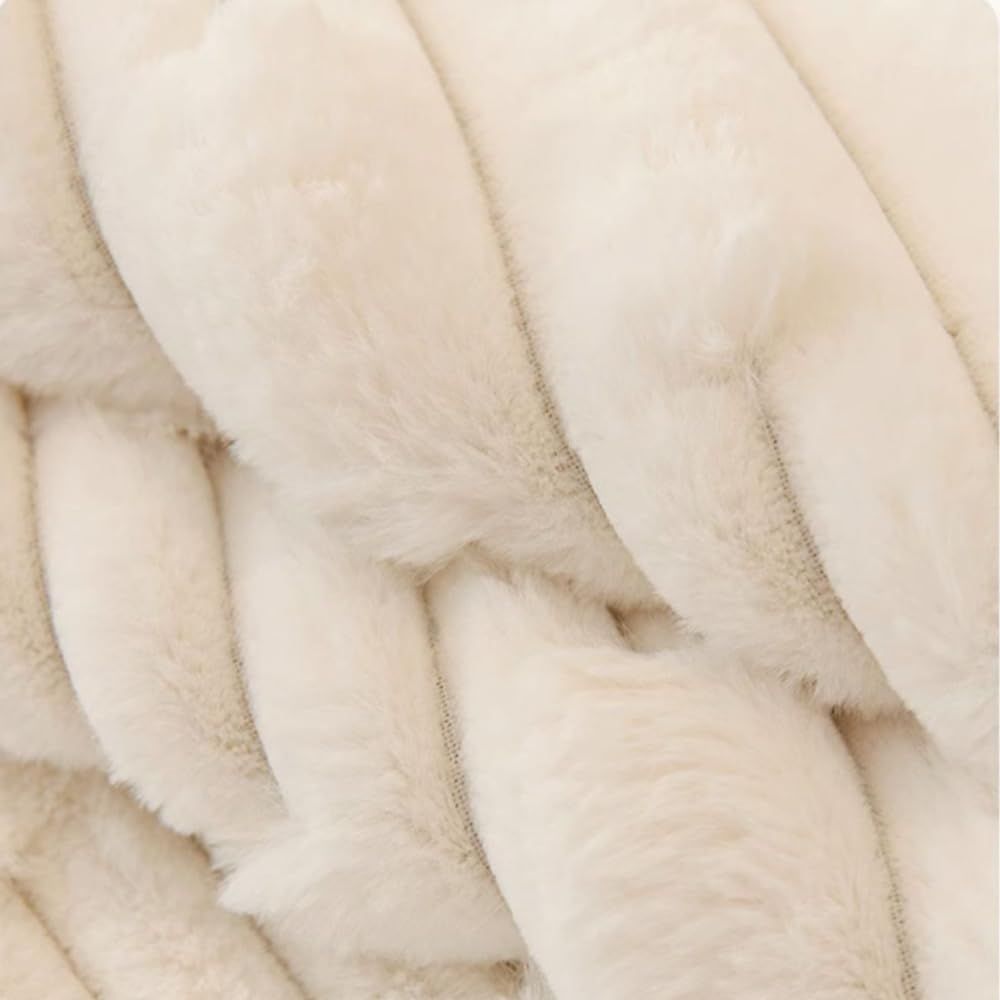 Super Soft Plush Non-Slip Sofa Cushion Covers, Thick Rabbit Plush Sofa Cushion Super Soft Faux Fur Throw Pillow Cover, Fluffy Couch Cushion Covers (Dark Grey — image 3