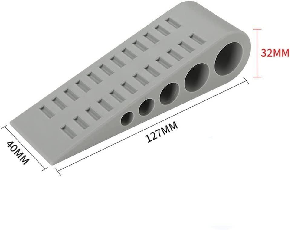 1 Pack Door Stops for Bottom of Door, Rubber Door Stopper Wedge with Holder, Door Holder to Keep Door Open, Doorstop Wall Grey — image 2