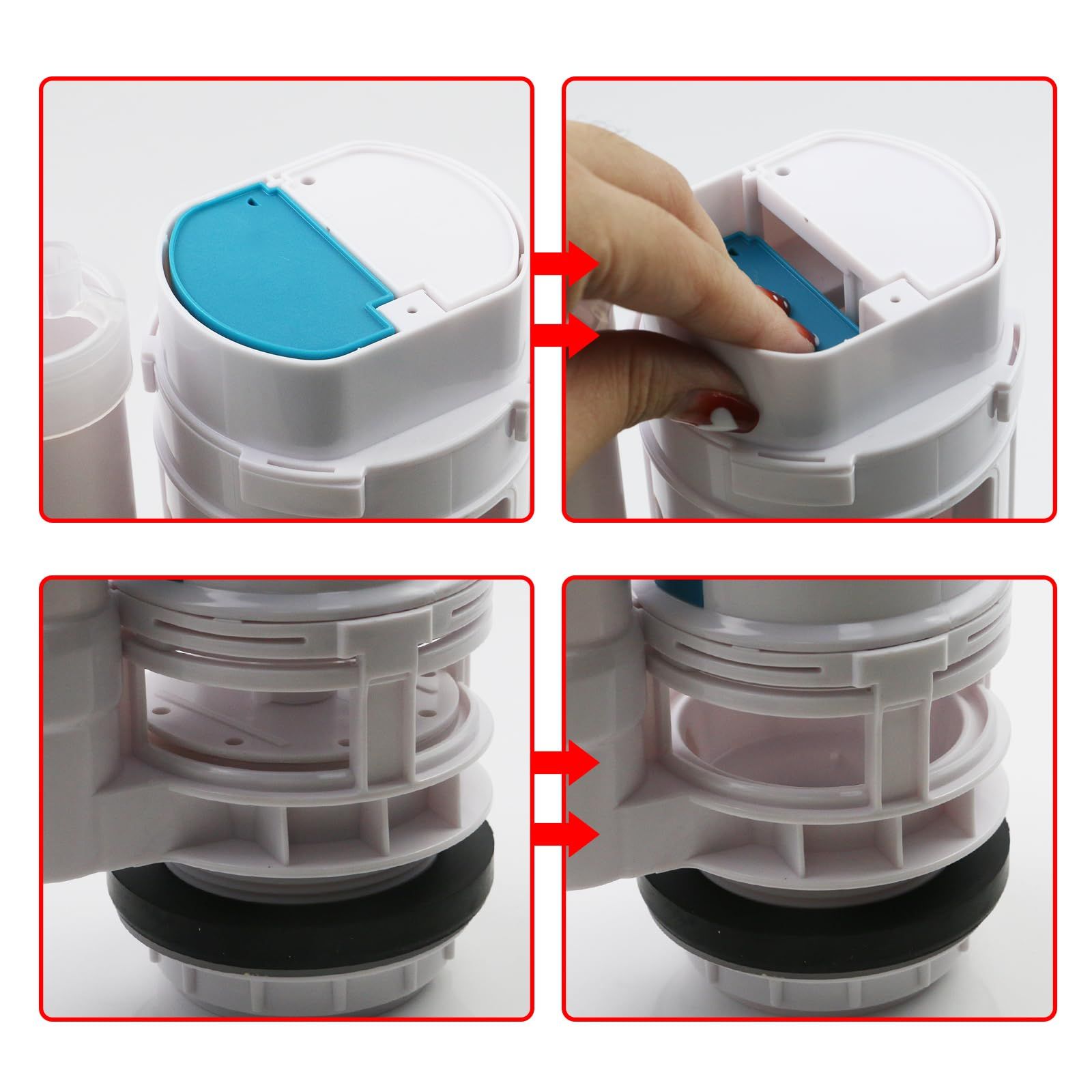 T Tulead 9.84 Inch Height Dual Flush Valve Toilet Tank Parts for Two-Piece Toilet โ image 4