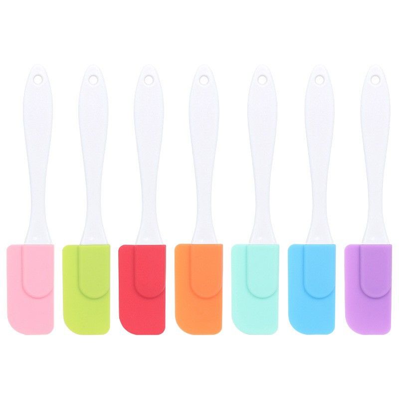 7 Pcs Orange Detachable Silicone Spatula - Food Grade Heat Resistant Baking Scraper for Cream, Jam & Batter - Easy Clean Kitchen Tool for Home Bakers & Cooking โ image 2