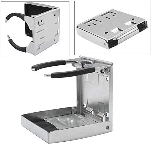 316 Stainless Steel Adjustable Fold Down Cup Drink Holder Marine Boat Caravan Car for Mug up to Dia 3.15" โ image 3